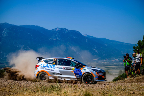 Die vielen Schotter-Rallyes waren ungewohntes Neuland für die Nachwuchspilotin Claire Schönborn