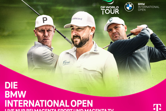Lokalmatador Stephan Jäger aus München (Foto, Mitte) geht erstmals seit 2021 wieder an den Start. Auch Matti Schmid (links), in der Weltrangliste aktuell Deutschlands bester Golfer, und der zweimalige Major-Sieger Martin Kaymer (rechts) haben bereits zugesagt.