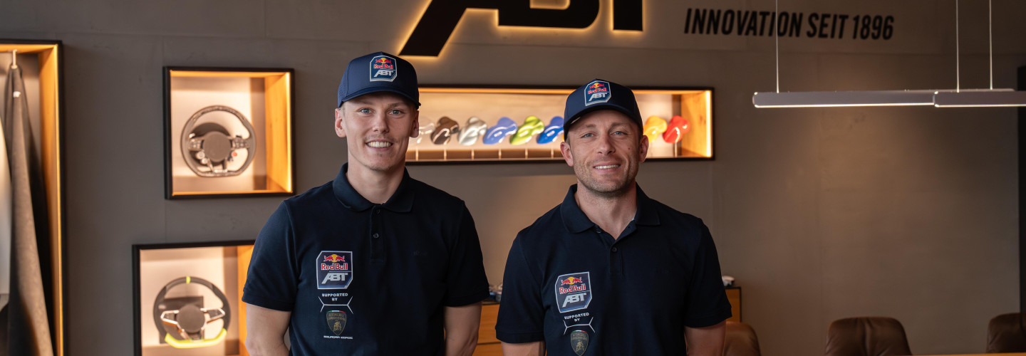 Abt Sportsline startet mit Luca Engstler und Marco Mapelli (l-r) in der DTM