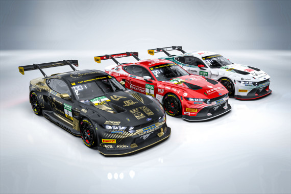 HRT Ford Performance setzt drei Ford Mustang GT3 im ADAC GT Masters ein