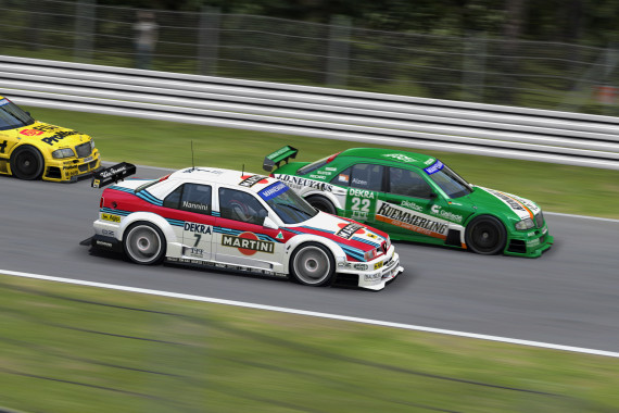 Im zweiten Rennen ging es auf den alten Hockenheimring