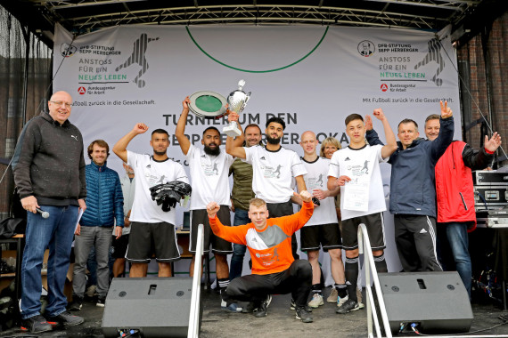 Die siegreiche Mannschaft der JVA Herford.