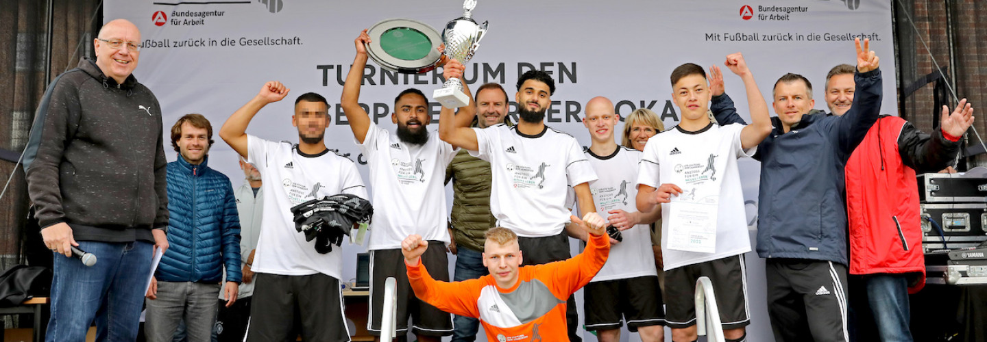 Die siegreiche Mannschaft der JVA Herford.