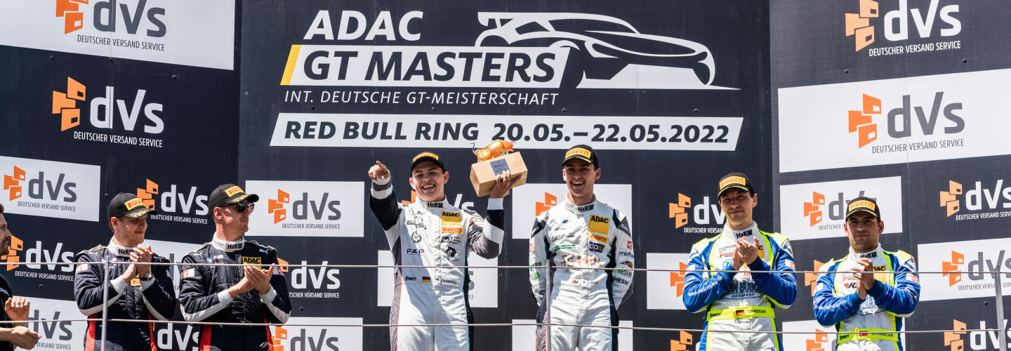 Die Top Drei des Sonntagsrennens auf dem Red Bull Ring