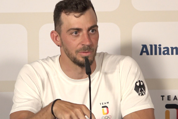 Sideris Tasiadis hat im Rahmen der Pressekonferenz u.a. über die Besonderheit von Wettkämpfen vor Zuschauern und seine Erwartungen an die Wettkämpfe in Paris gesprochen.