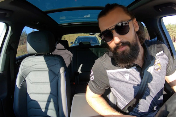 GoPro-Schnittbilder aus den Autos von der Driving Experience des DEL-Vize-Meisters Grizzlys Wolfsburg im niedersächsischen Ehra.