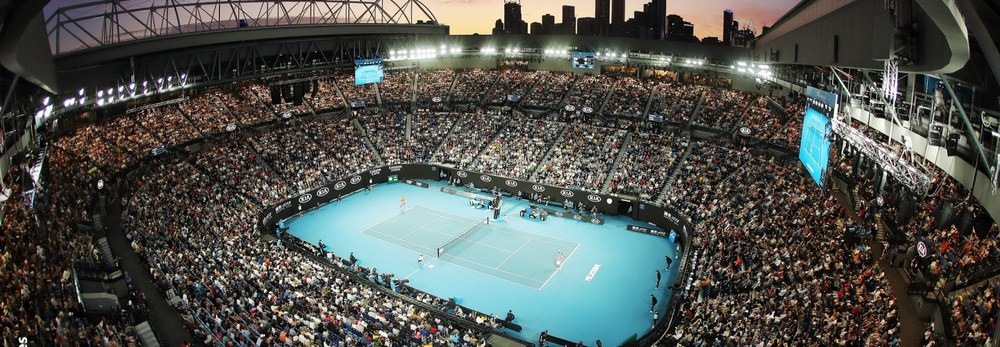 In der Rod-Laver-Arena findet das erste Tennis-Highlight 2021 statt.