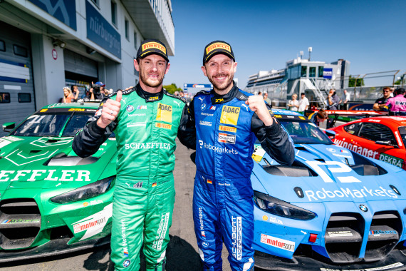 Doppelter BMW-Jubel: Marco Wittmann und René Rast (l-r)