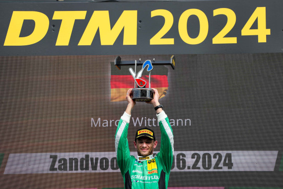 Vergangenes Jahr jubelte Marco Wittmann über den DTM-Sieg in Zandvoort