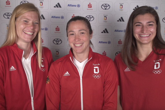 Im Interview sprechen Annika Zillekens, Janine Kohlmann und Rebecca Langrehr u.a. über ihr Team-Gold im Modernen Fünfkampf und über den gesicherten Quotenplatz durch Annika Zillekens' 8. Platz in der Einzelwertung.