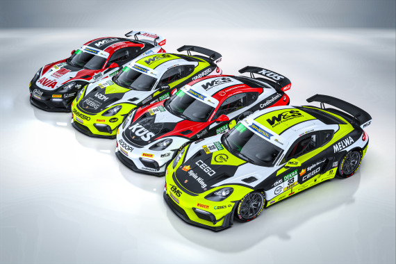 AVIA W&S Motorsport bietet wieder vier Porsche auf