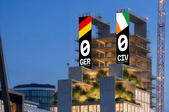 Deutschlands größter WM-Counter steht in Düsseldorf