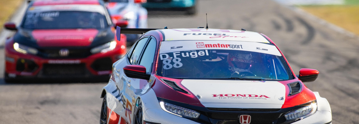 Honda-Pilot Dominik Fugel strebt die Vizemeisterschaft an