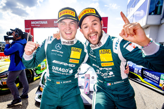 Für Gounon und Schiller ist es der dritte Saisonsieg im ADAC GT Masters