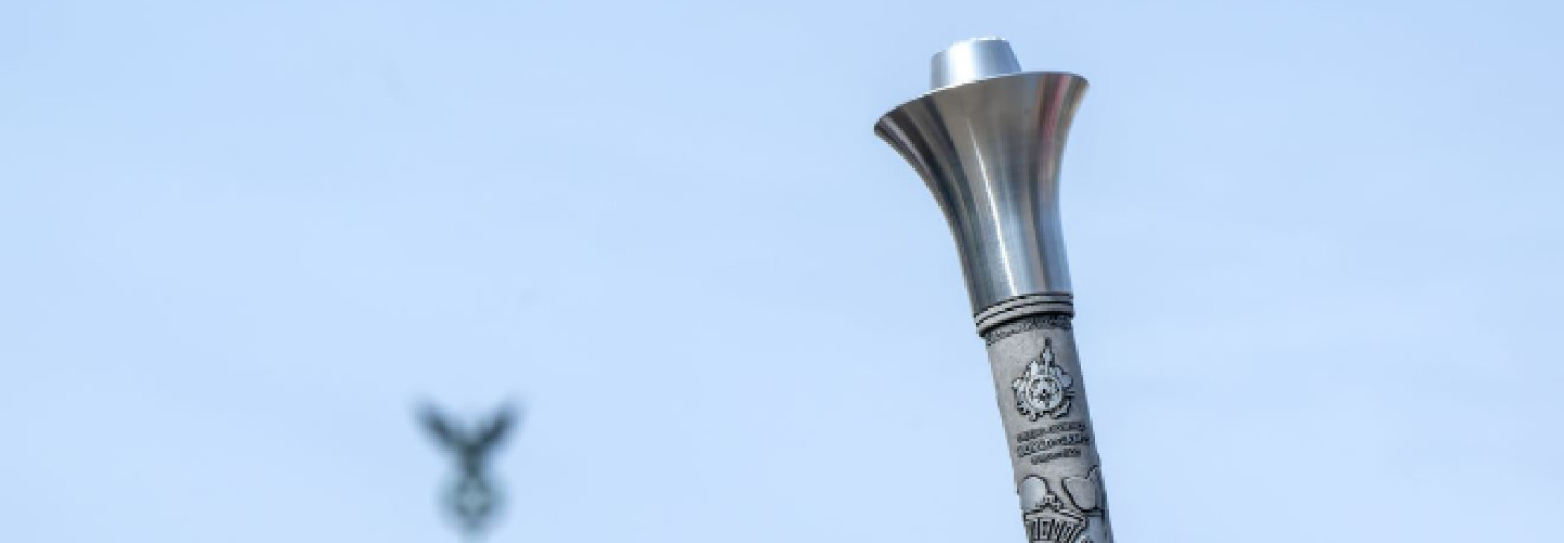 Die Fackel der Special Olympics World Games Berlin 2023