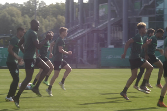Schnittbilder vom Training des VfL Wolfsburg.