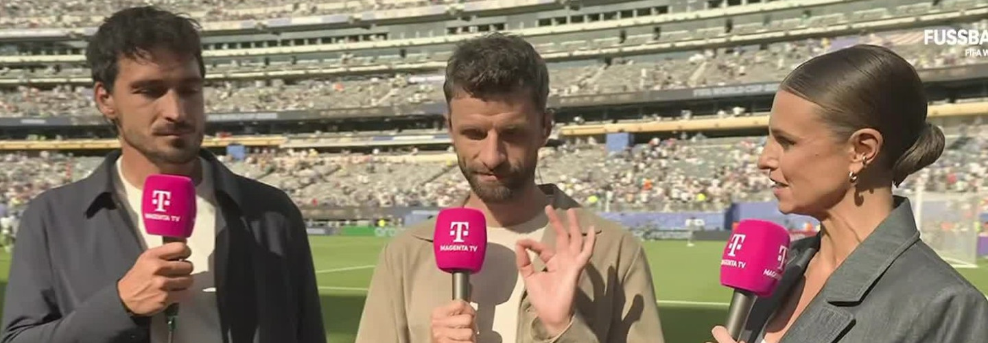 Mats Hummels, Thomas Müller und Laura Wontorra in der  Analyse eines Spiel des Topfavoriten Frankreich, bei dem der FCB-Spieler  Michael Olise bester Mann auf dem Platz war.