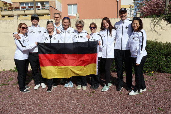 Team Chicanovas - v.li Sarah Merts, Alexander Prendinger, Petra Bärenfänger, Henning Stumpp, Steffi Meyer, Sylvia Maier, Linda Köb, Bianca Feiert, Göran Meyer, Petra Jastram
