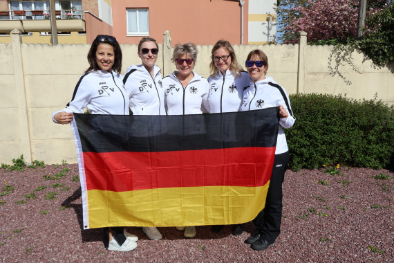 Team Meltemi Oceanside Illertissen - vl Petra Jastram, Franziska Wiesler, Sylvia Maier, Nadeja Sievers, Linda Köb