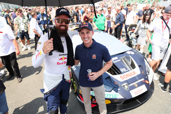 DTM trifft auf MotoGP- Nicki Thiim und Pol Espargaro (l-r)