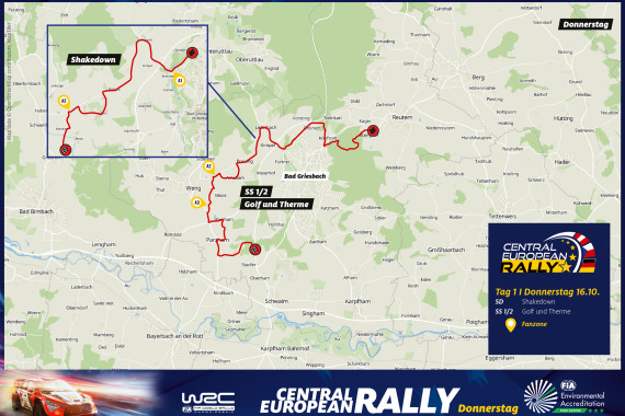 Tagesübersicht für die CER-Zuschauerpunkte am Donnerstag, 16.10.2025. Exakte Lagepläne
