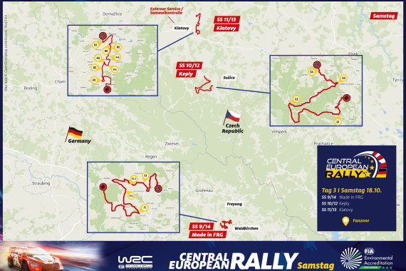 Tagesübersicht für die CER-Zuschauerpunkte am Samstag, 18.10.2025