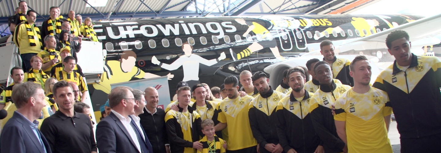 BVB-Stars übergeben Fanairbus