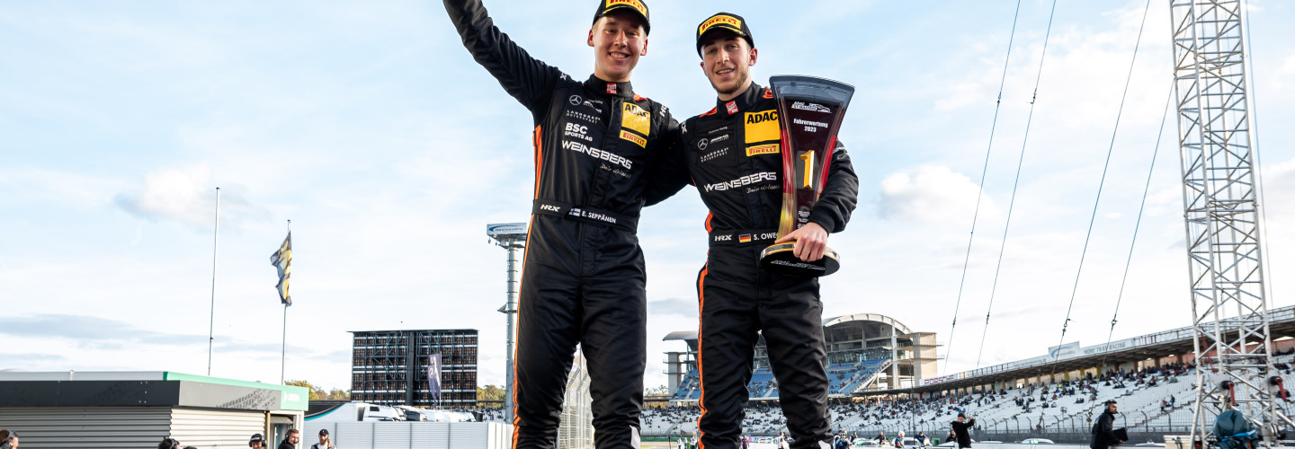 Große Freude bei Seppänen und Owega nach dem Titelgewinn auf dem Hockenheimring