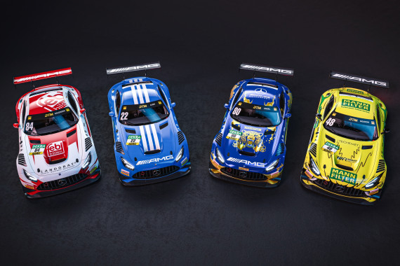 Mercedes-AMG tritt mit vier spektakulären Designs in der DTM 2026 an