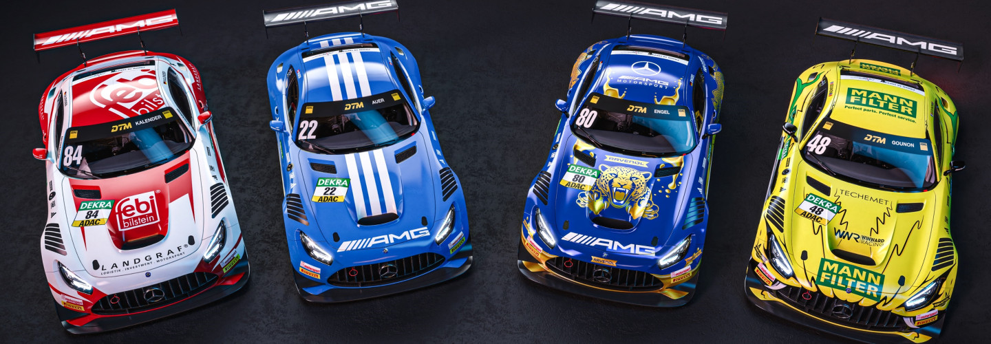 Mercedes-AMG tritt mit vier spektakulären Designs in der DTM 2026 an