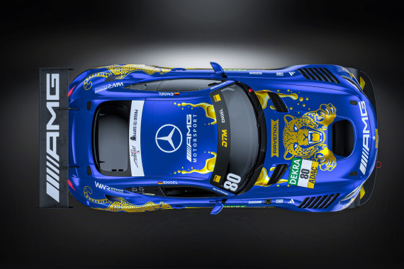 Die Startnummer 80 von Maro Engel ist eine Hommage an das 80-jährige Jubiläum von Ravenol