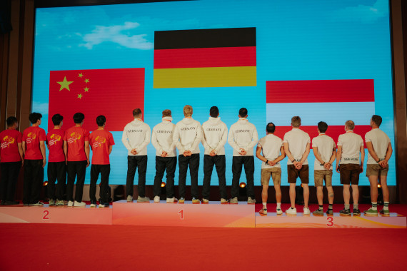 vlnr Robin Griesheimer, Elischa Weber, Elias Kammer, Samuel Wallrath, Kai Erthel