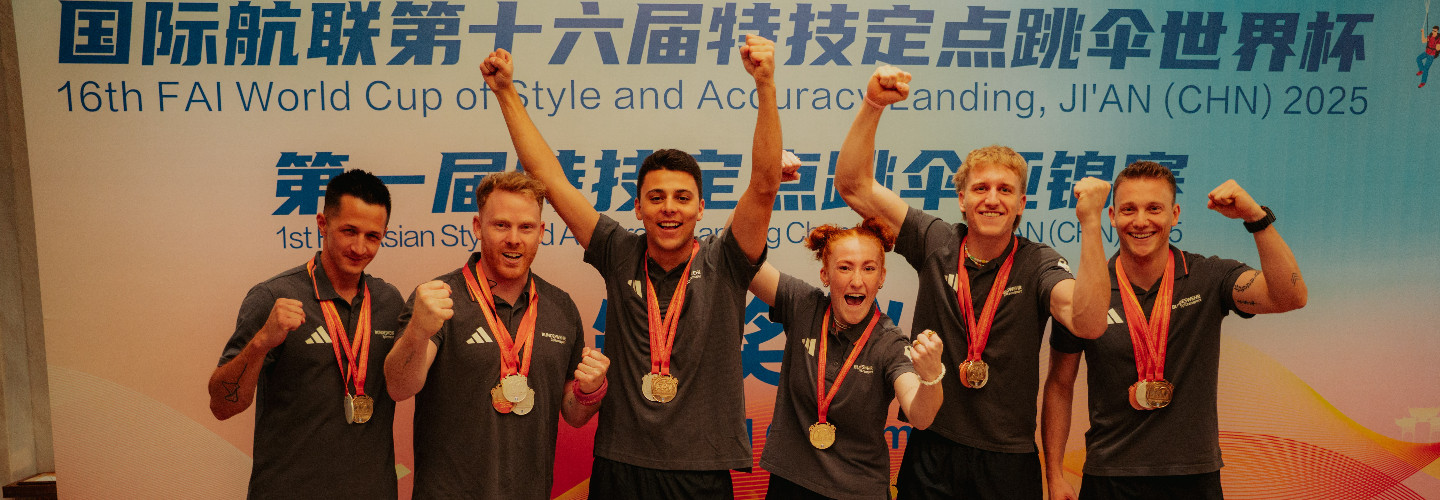 vlnr Kai Erthel, Elischa Weber, Samuel Wallrath, Zoe Stoll, Elias Kammer und Robin Griesheimer