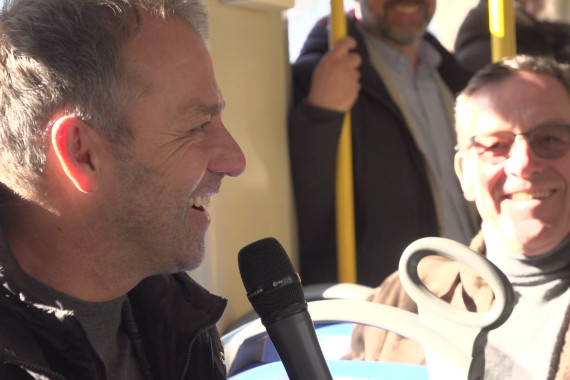 Schnittbilder vom Event mit den Bundestrainer Hansi Flick und Alfred Gislason.