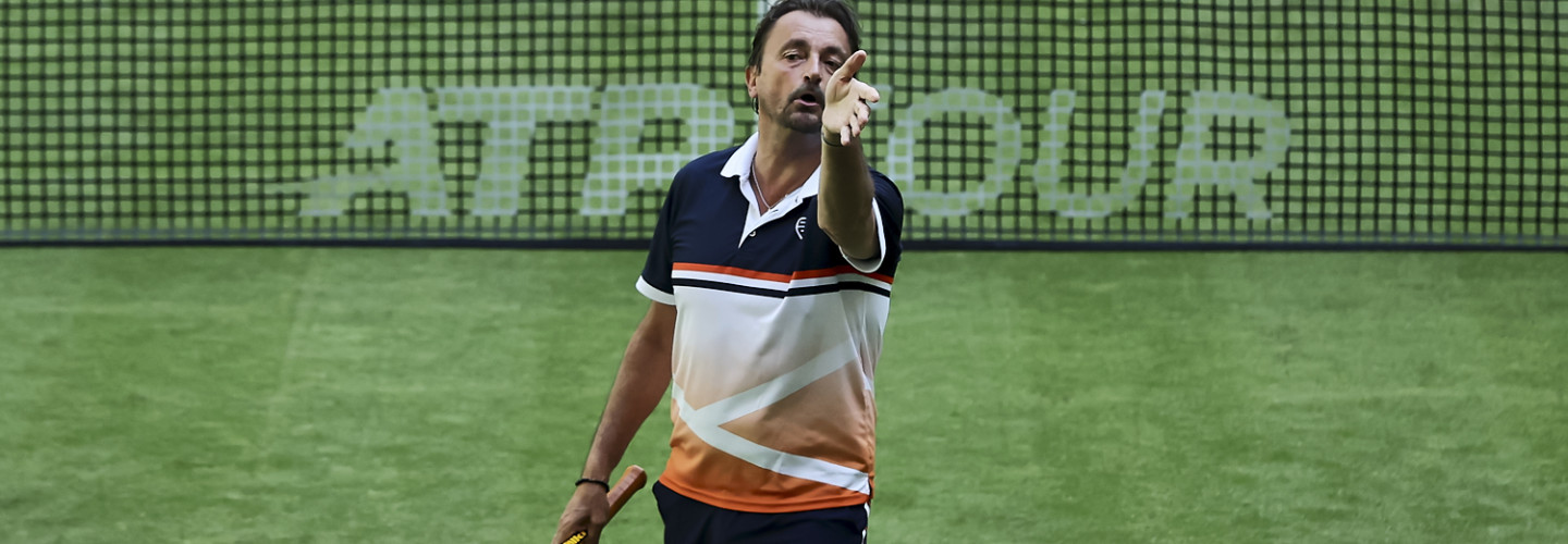 Premieren-Sieger Henri Leconte spielte bei der Champions Trophy an der Seite von Andrea Petkovic