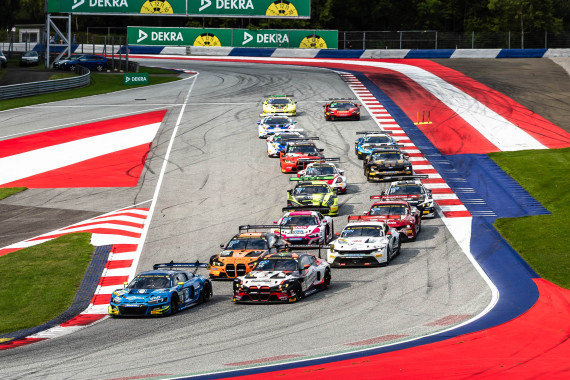 Das Feld des ADAC GT Masters am Red Bull Ring