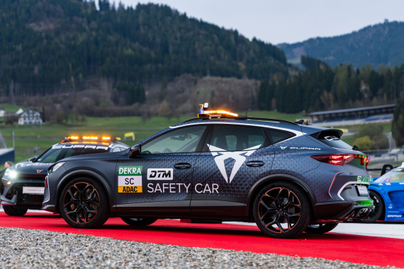 Als Safety-Car und Leading-Car kommt erstmals der neue CUPRA Formentor VZ5 zum Einsatz
