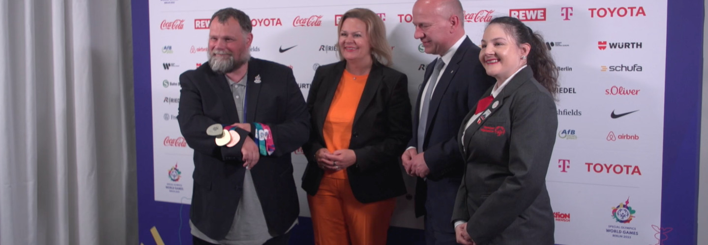 Auftakt-Pressekonferenz der Special Olympics World Games