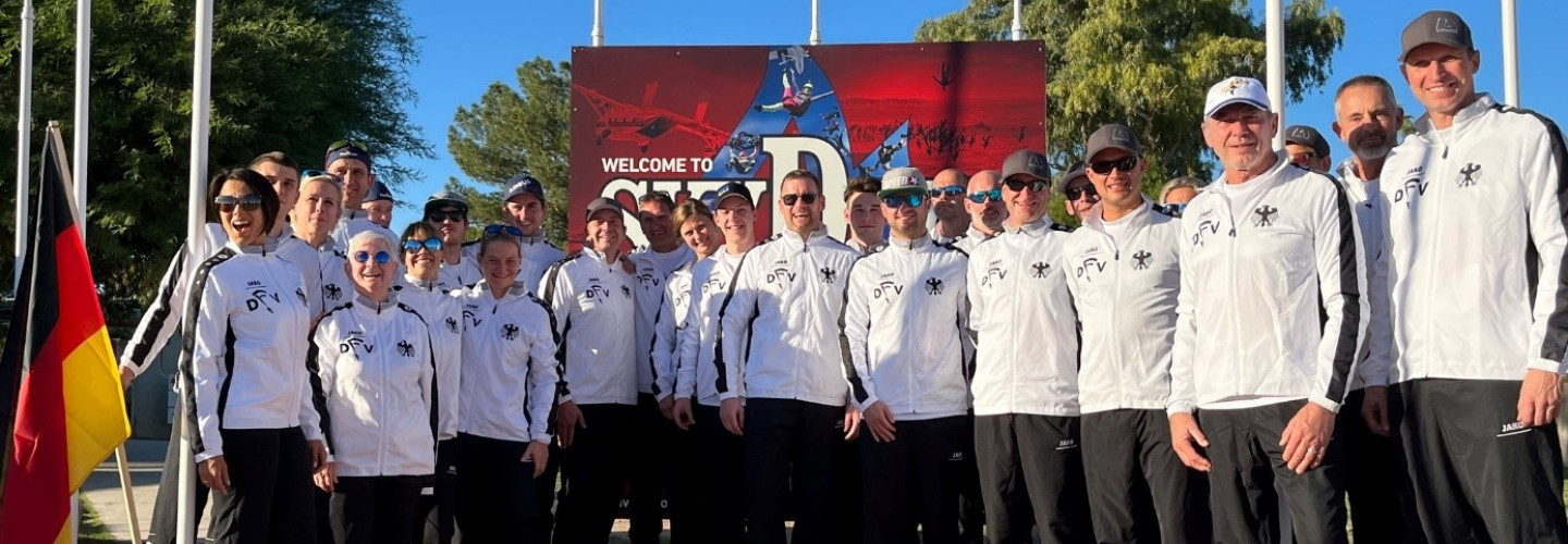 Erfolgreich: 26 DFV-Fallschirmspringer:innen waren in Eloy, Arizona in der 2. WM-Woche am Start